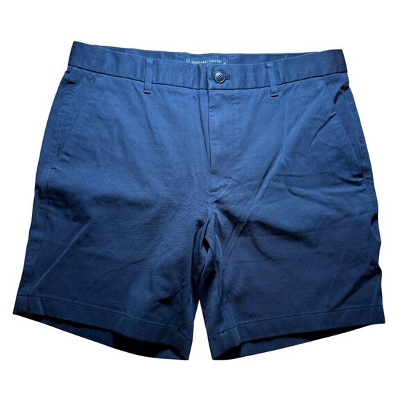 Everlane The 7” Slim-Fit Performance Chino Short Men's Size 34 in Navy Blue NWT! - Picture 2 of 6